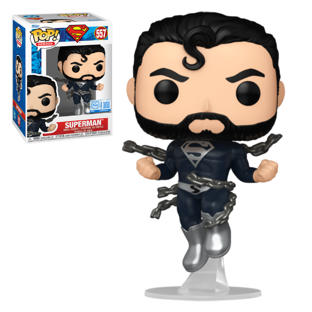 FUNKO POP DC HEROES LOUIS AND CLARK SUPERMAN BLACK SUIT 557