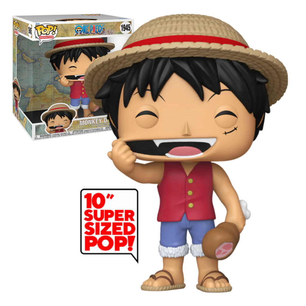 FUNKO POP JUMBO ANIME ONE PIECE MONKEY D LUFFY 1945