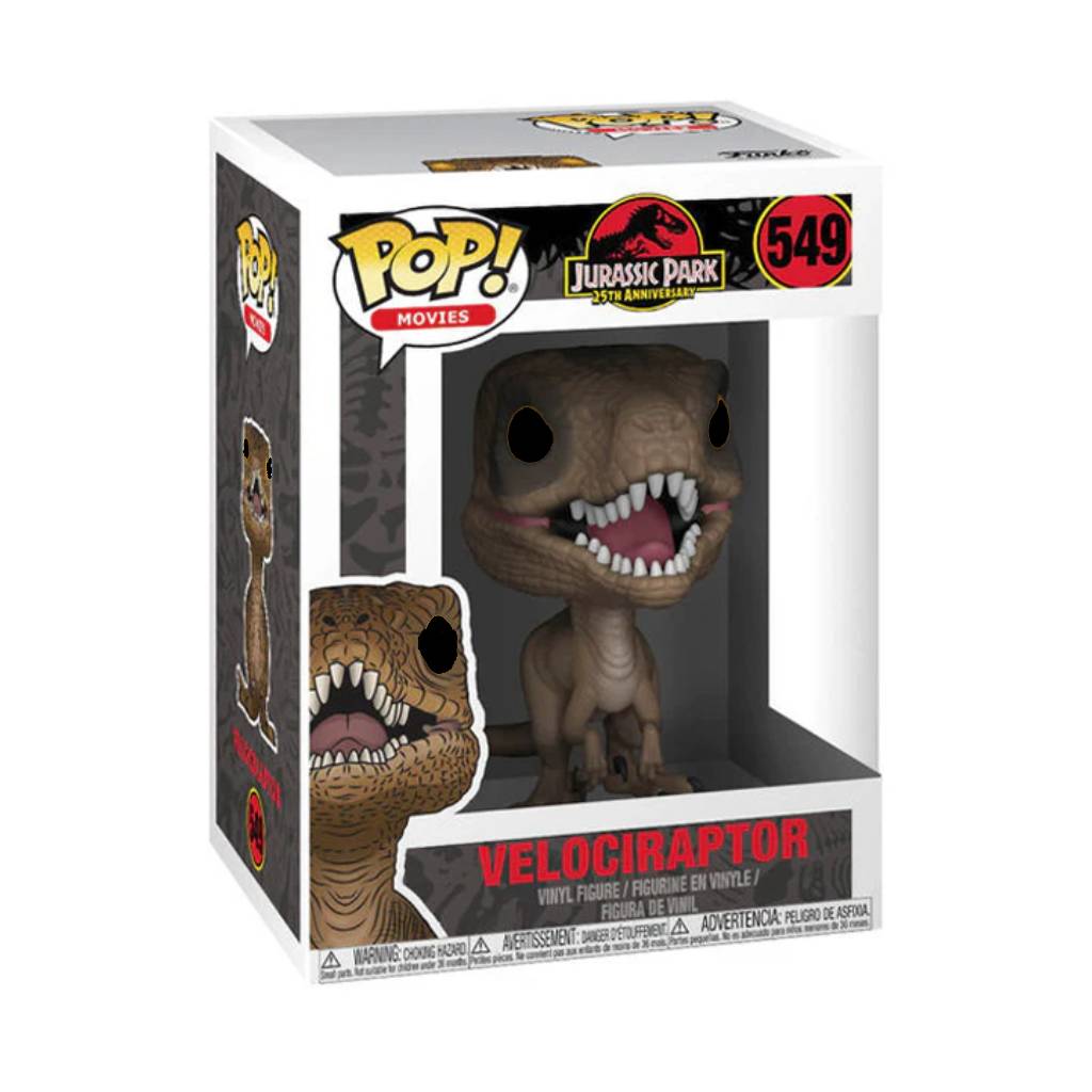 FUNKO POP MOVIES JURASSIC PARK 25 YEARS VELOCIRAPTOR 549