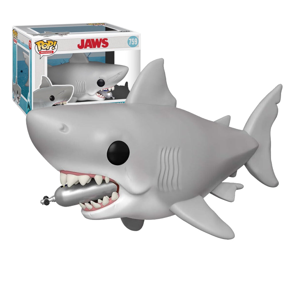 FUNKO POP SUPER MOVIES JAWS GREAT WHITE SHARK WITH DIVING TANK 759