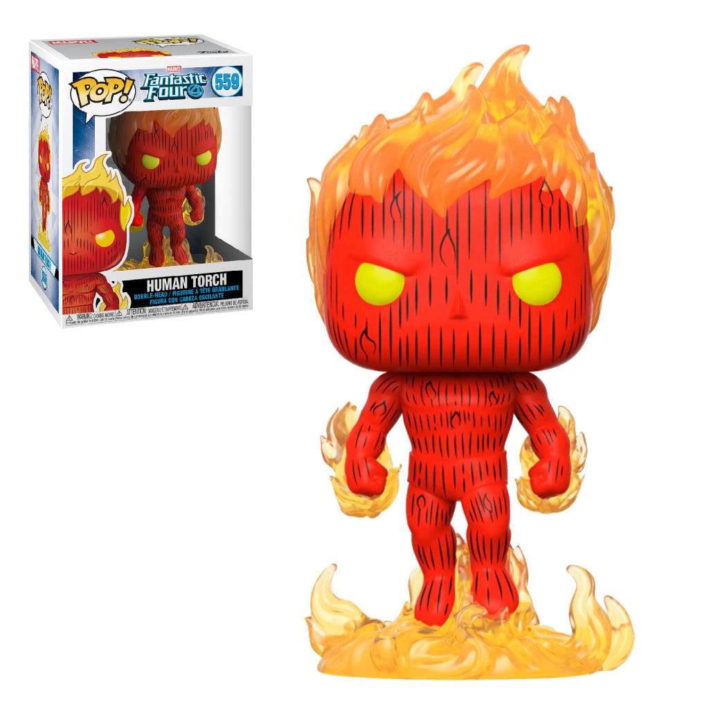 FUNKO POP MARVEL COMICS FANTASTIC FOUR HUMAN TORCH 559