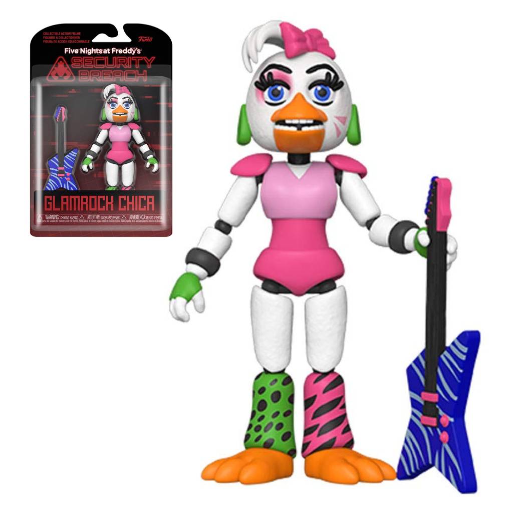 FUNKO ACTION FIGURE GAMES FNAF SECURITY BREACH GLAMROCK CHICA