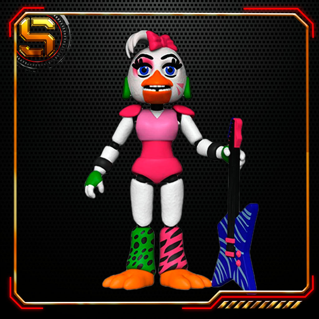 FUNKO ACTION FIGURE GAMES FNAF SECURITY BREACH GLAMROCK CHICA