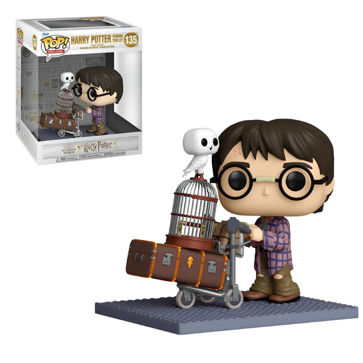 FUNKO POP DELUXE HARRY POTTER HARRY WITH PUSHING TROLLEY 135
