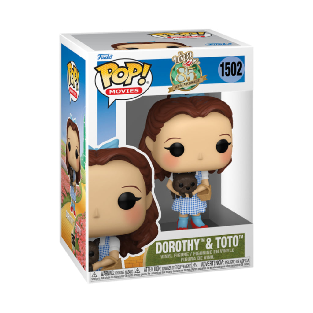 FUNKO POP MOVIES WIZARD OF OZ 85 YEARS DOROTHY AND TOTO 1502