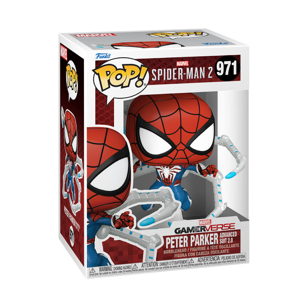 FUNKO POP GAMES MARVEL SPIDERMAN 2 PETER PARKER ADVANCED SUIT 2.0 971