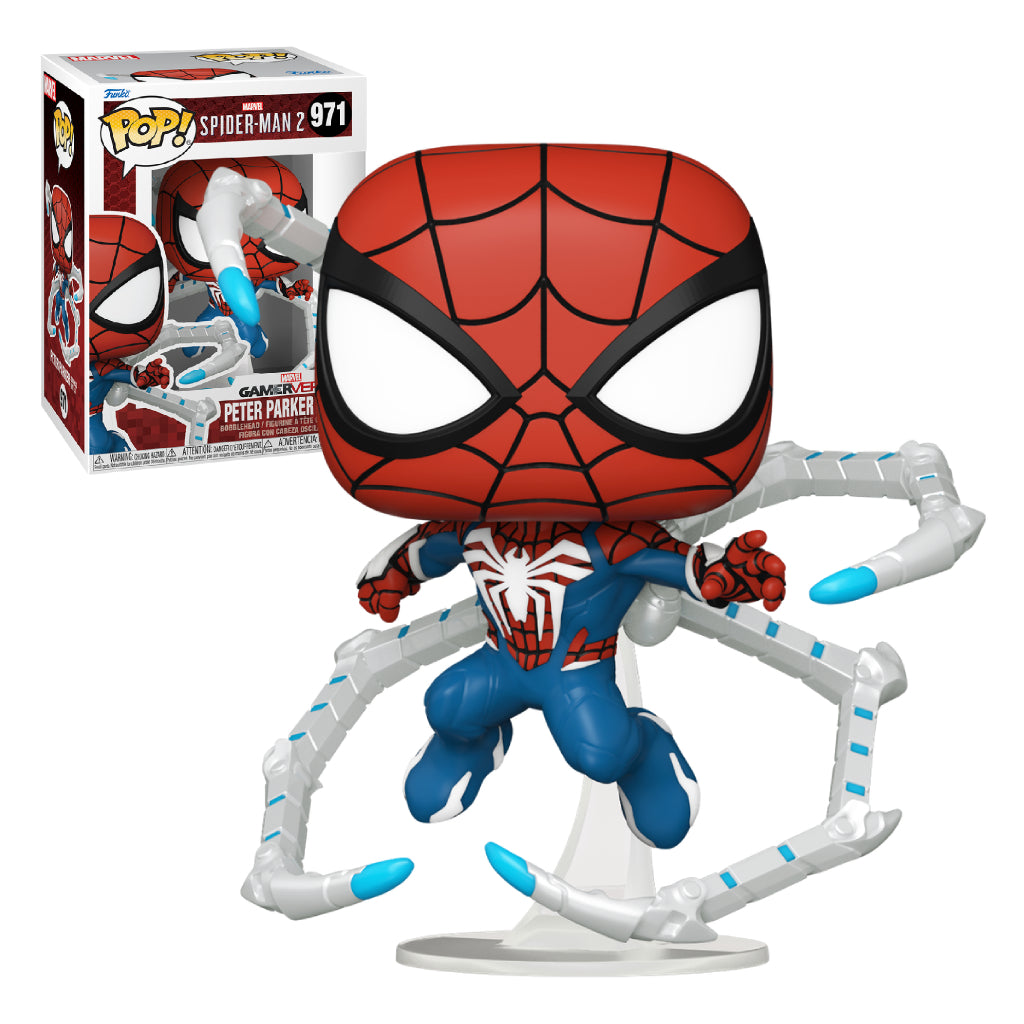 FUNKO POP GAMES MARVEL SPIDERMAN 2 PETER PARKER ADVANCED SUIT 2.0 971