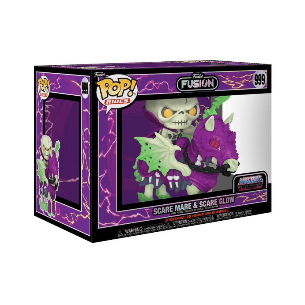 FUNKO POP RIDES FUSION ANIMATION MASTERS OF THE UNIVERSE SCARE MARE AND SCARE GLOW 999