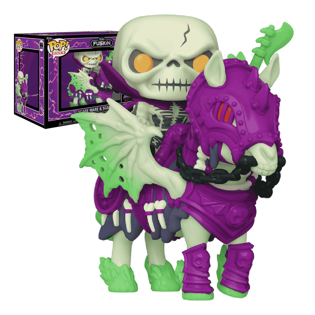 FUNKO POP RIDES FUSION ANIMATION MASTERS OF THE UNIVERSE SCARE MARE AND SCARE GLOW 999