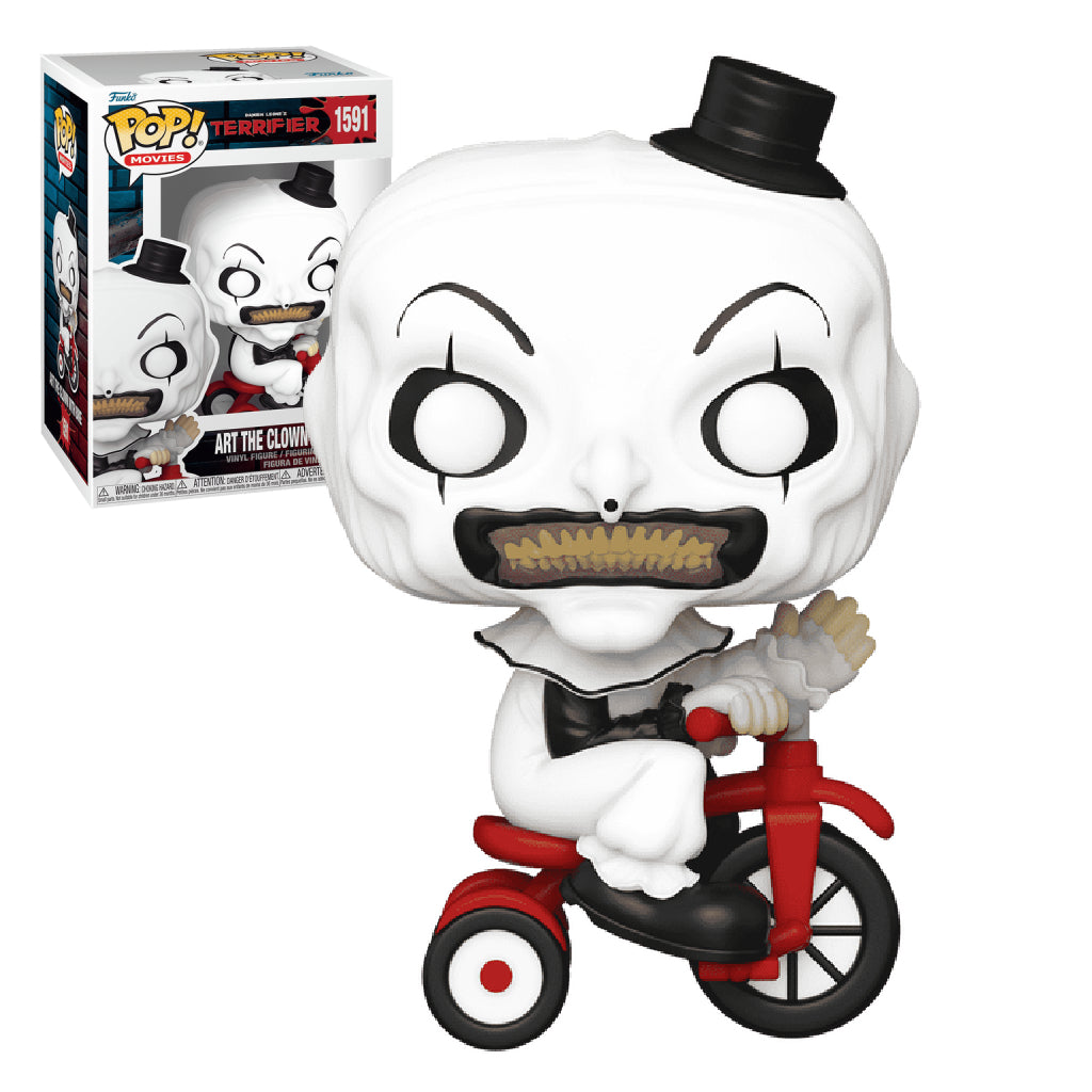 FUNKO POP MOVIES TERRIFIER ART THE CLOWN WITH BIKE 1591