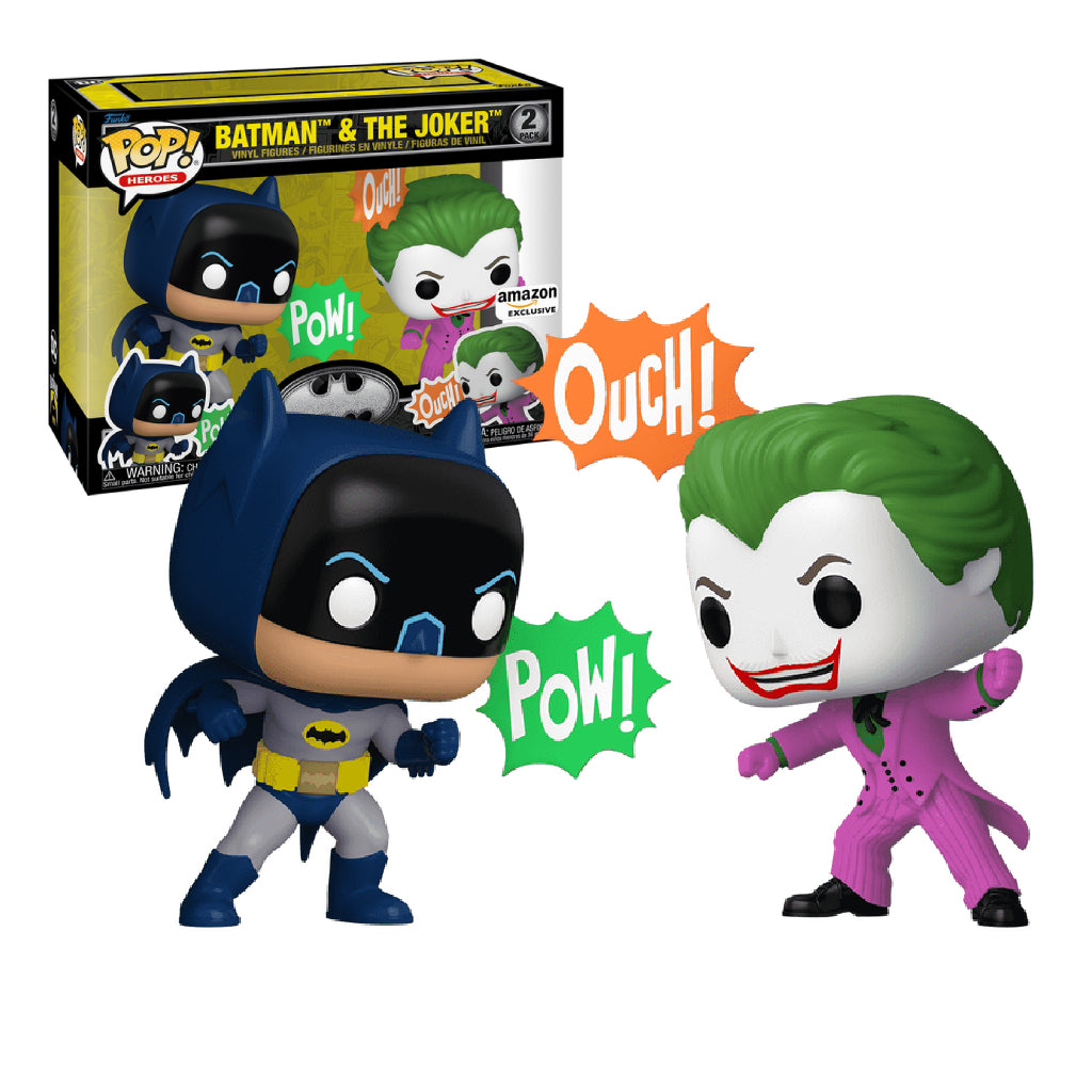 FUNKO POP DC TV SERIES BATMAN 85 YEARS BATMAN AND THE JOKER 1966 2 PACK