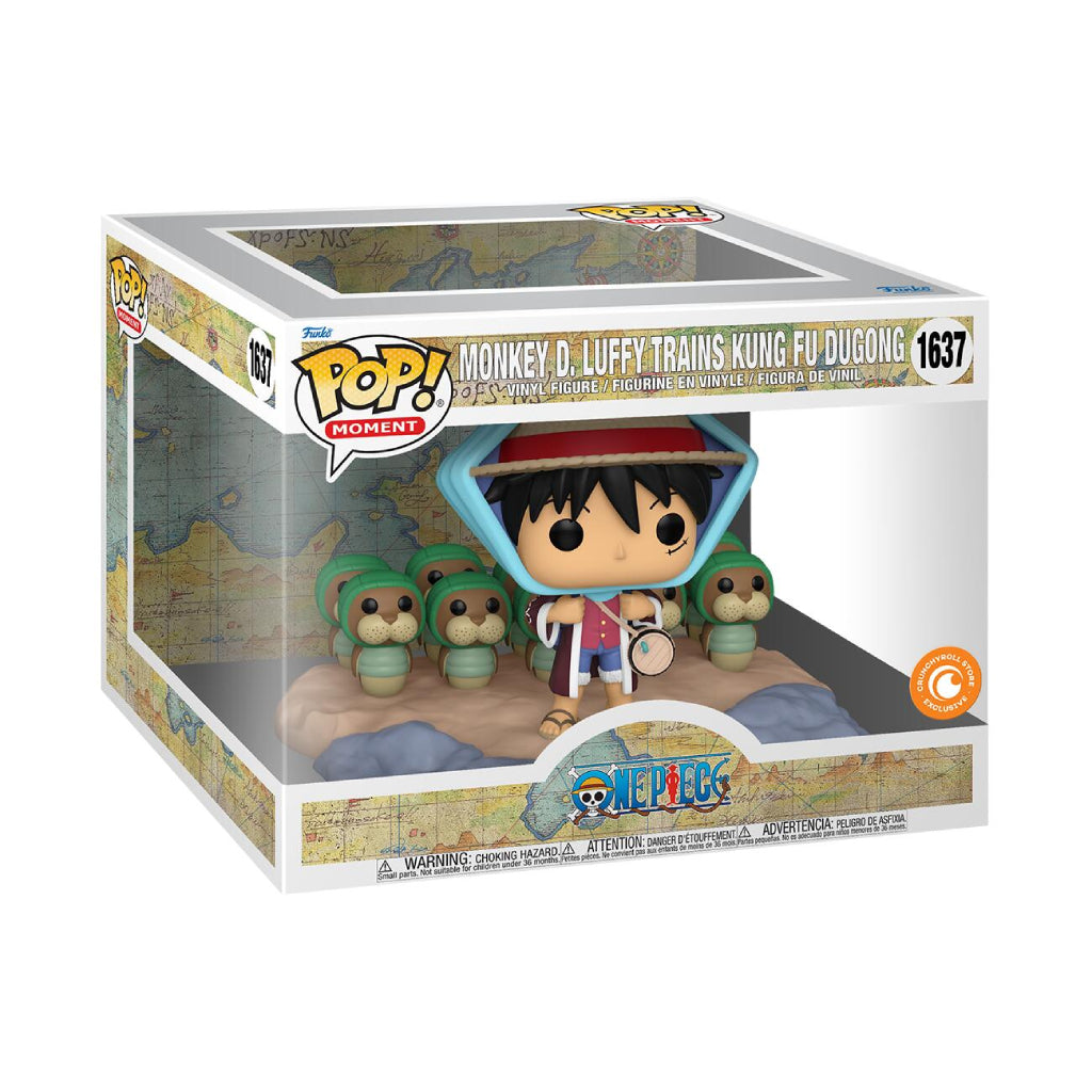 FUNKO POP MOMENT ANIME ONE PIECE MONKEY D LUFFY TRAINS KUNG FU DUGONG 1637