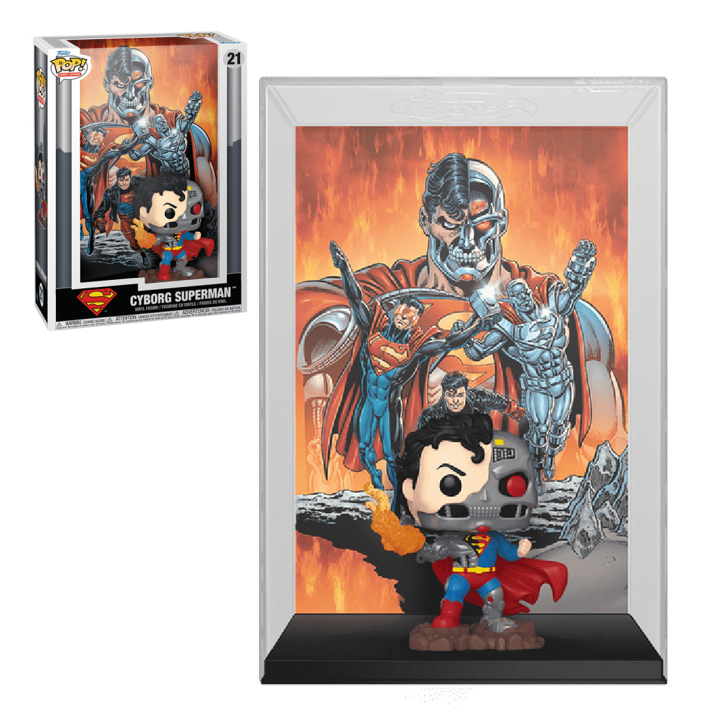 FUNKO POP COMIC COVER DC SUPERMAN CYBORG SUPERMAN 21