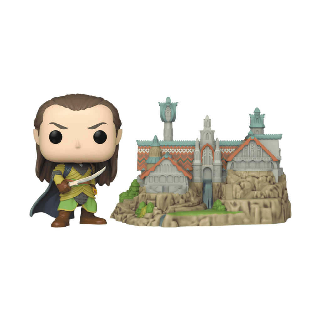 FUNKO POP TOWN MOVIES LORD OF THE RINGS ELROND WITH RIVENDELL 1747