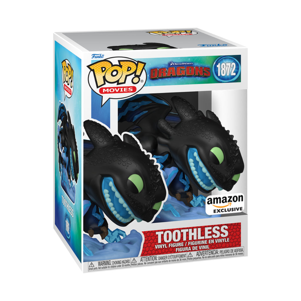 FUNKO POP PREMIUM MOVIES HOW TO TRAIN YOUR DRAGON TOOTHLESS WITH LIGHTNING 1872