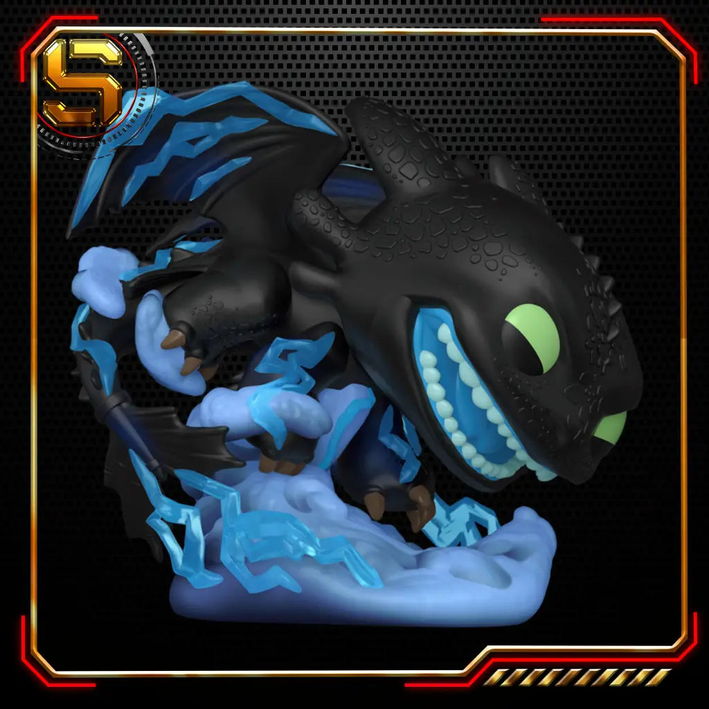 FUNKO POP PREMIUM MOVIES HOW TO TRAIN YOUR DRAGON TOOTHLESS WITH LIGHTNING 1872