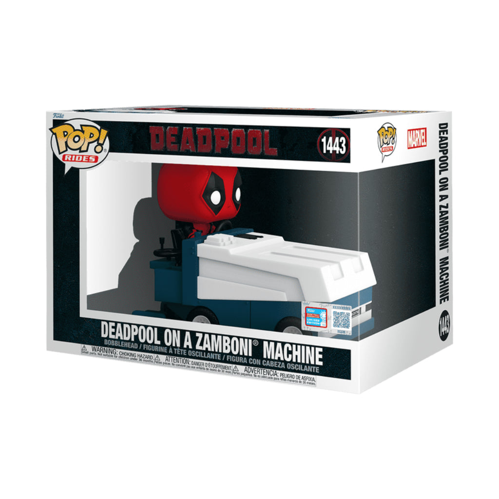 FUNKO POP RIDES SUPER DLX MARVEL STUDIOS DEADPOOL DEADPOOL ON A ZAMBONI MACHINE 1443