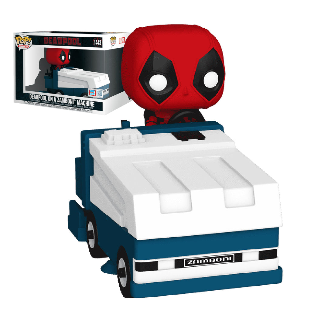 FUNKO POP RIDES SUPER DLX MARVEL STUDIOS DEADPOOL DEADPOOL ON A ZAMBONI MACHINE 1443