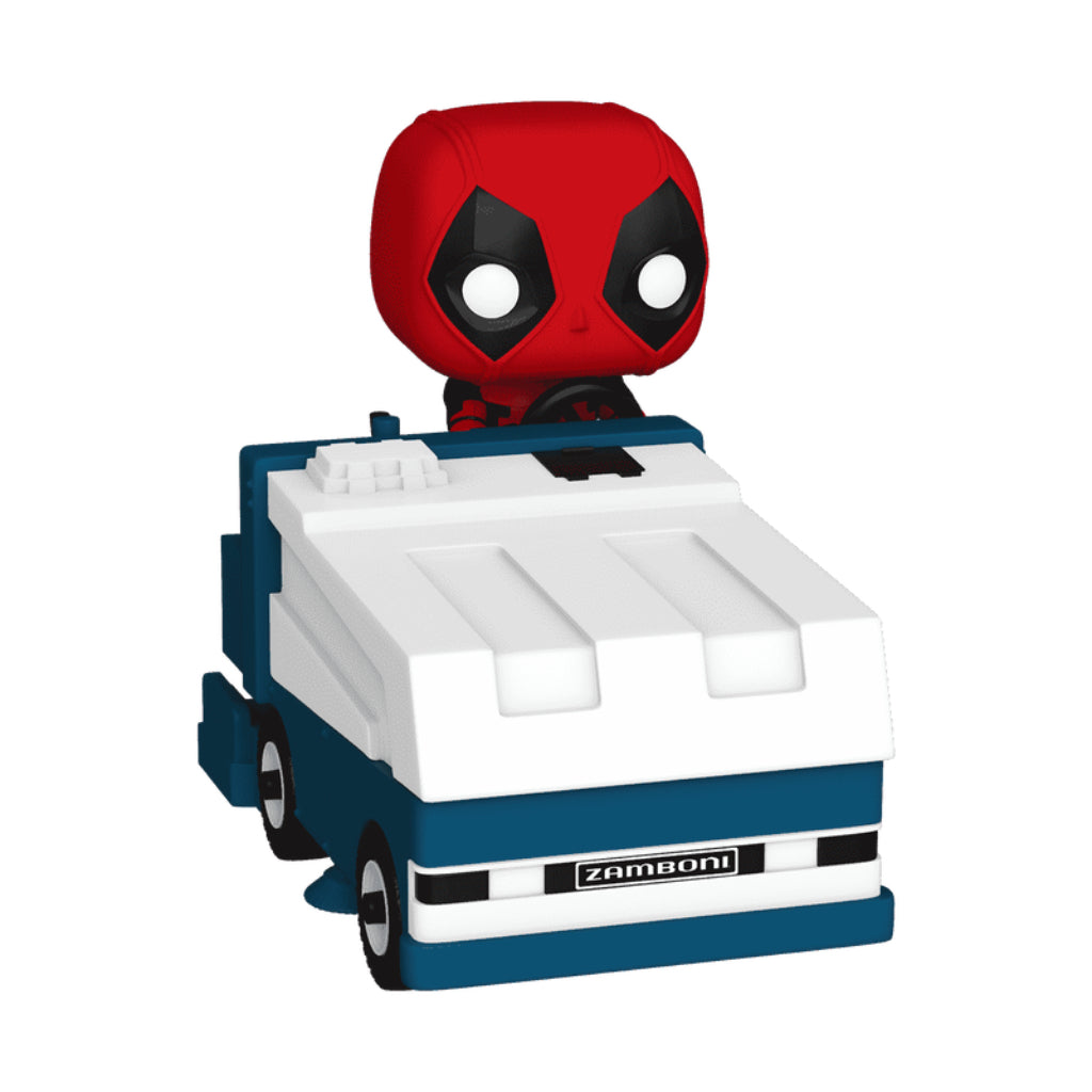 FUNKO POP RIDES SUPER DLX MARVEL STUDIOS DEADPOOL DEADPOOL ON A ZAMBONI MACHINE 1443