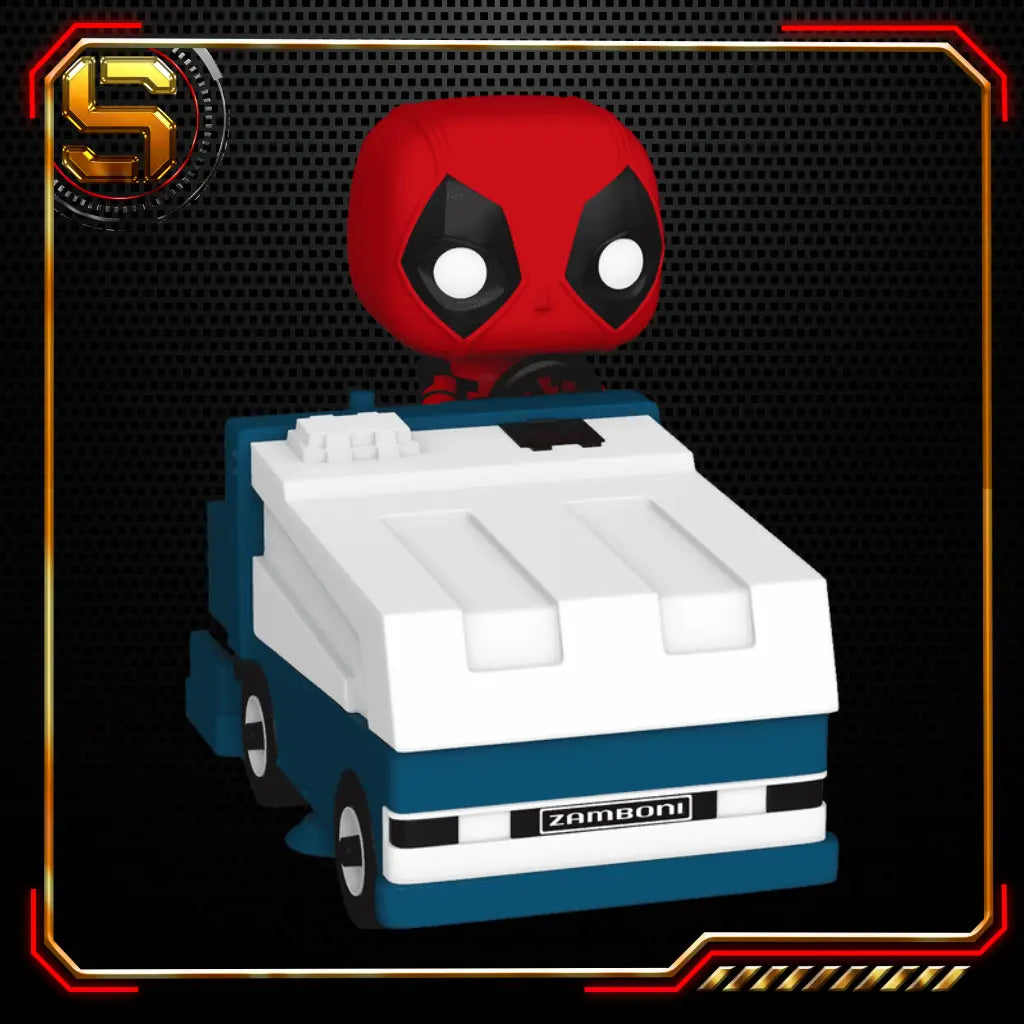 FUNKO POP RIDES SUPER DLX MARVEL STUDIOS DEADPOOL DEADPOOL ON A ZAMBONI MACHINE 1443