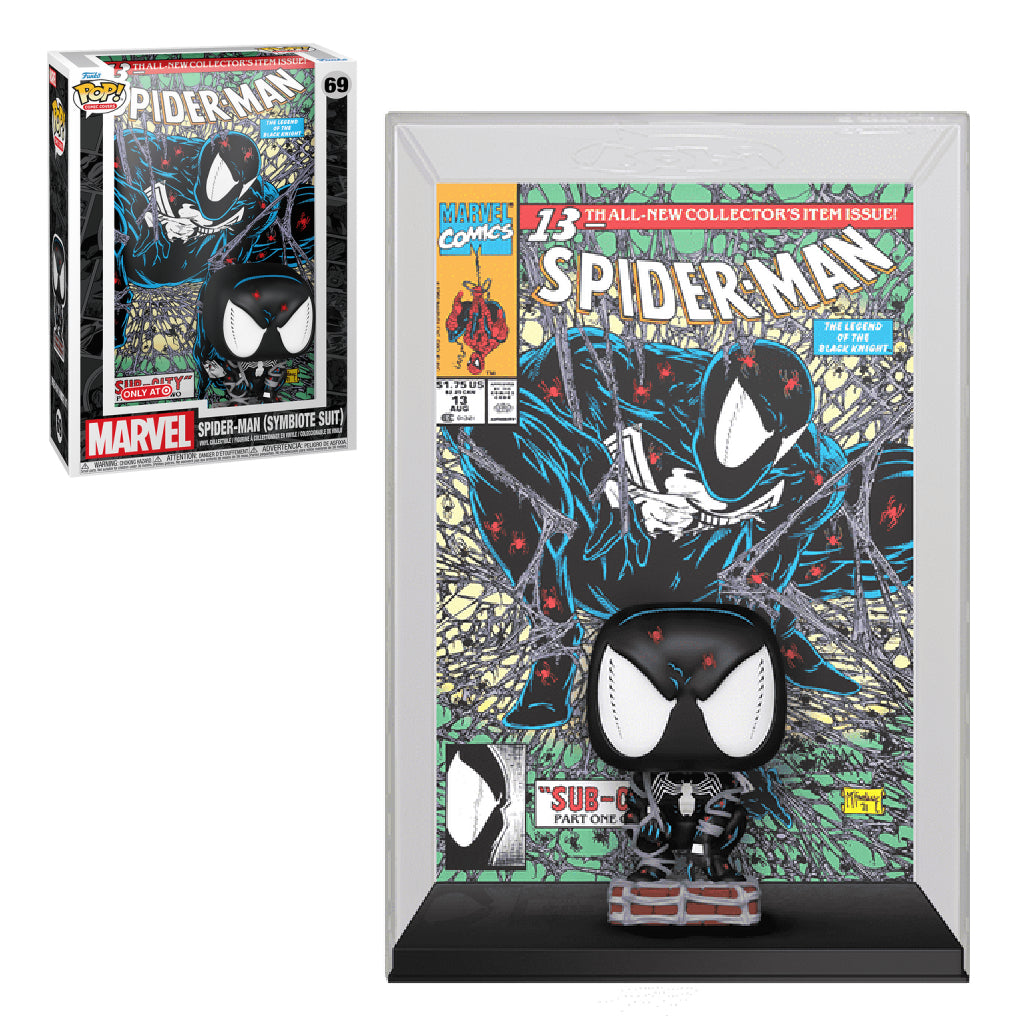FUNKO POP COMIC COVER MARVEL SPIDERMAN SPIDERMAN SYMBIOTE SUIT 69
