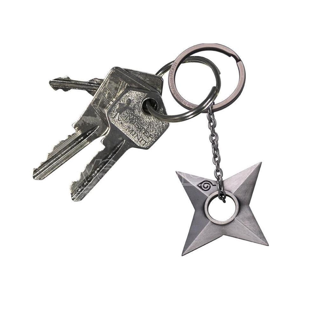 ABYSSE KEYCHAIN ANIME NARUTO SHIPPUDEN SHURIKEN 3D METAL KEYCHAIN