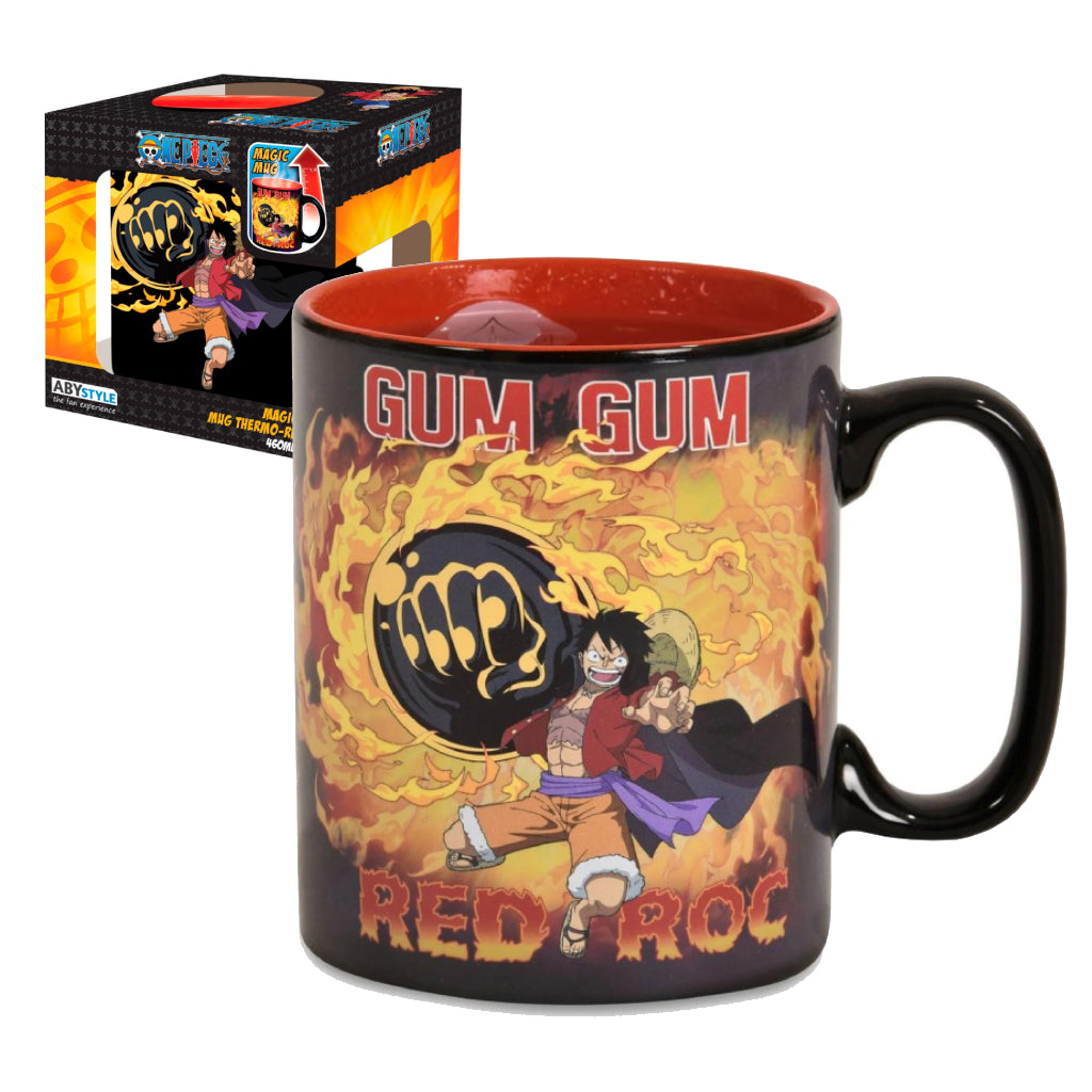 ABYSSE MUG ANIME ONE PIECE LUFFY VS KAIDOU 460 ML HEAT CHANGE MUG