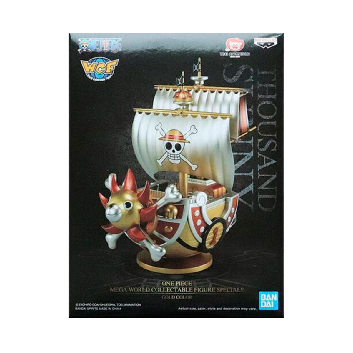 BANPRESTO MEGA WORLD COLLECTABLE ONE PIECE THOUSAND SUNNY SHIP GOLD