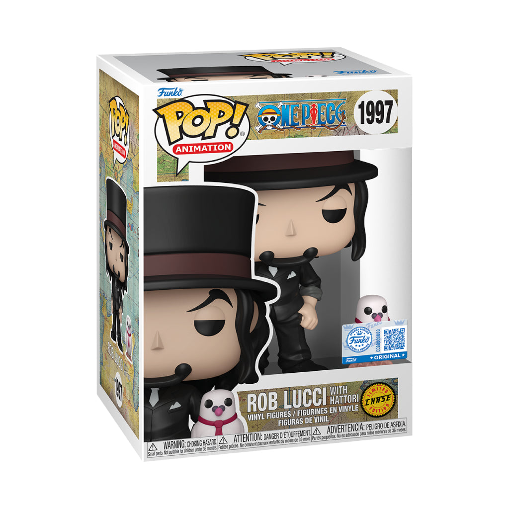 FUNKO POP ANIME ONE PIECE ROB LUCCI WITH HATTORI 1997 CHASE