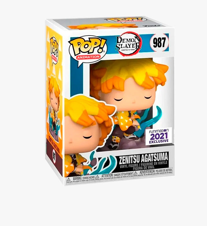 FUNKO POP ANIME DEMON SLAYER KIMETSU NO YAIBA ZENITSU AGATSUMA 987