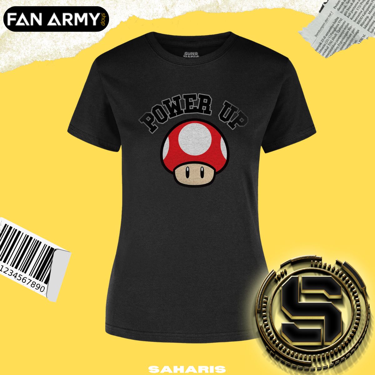 FAN ARMY BLUSA MARIO POWER UP