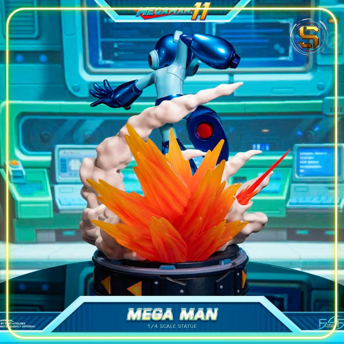 FIRST 4 FIGURES CAPCOM MEGAMAN 1/4 SCALE FIGURE