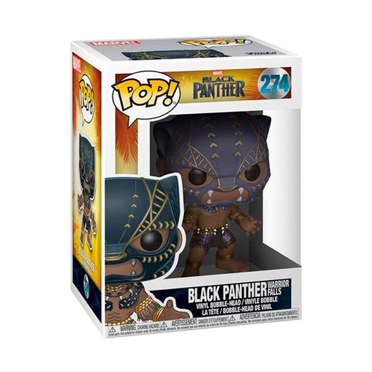 FUNKO POP MARVEL STUDIOS BLACK PANTHER WARRIOR FALLS 274