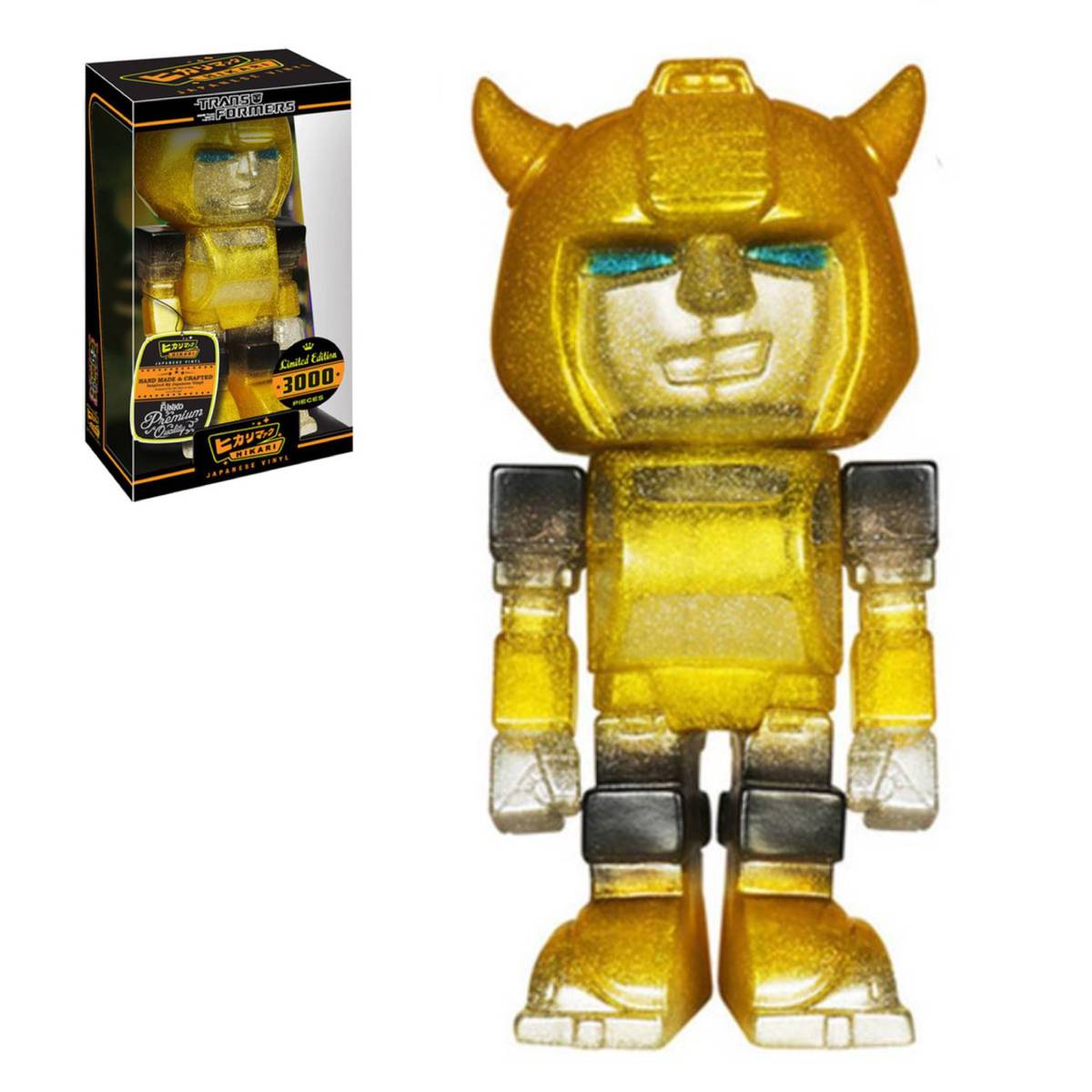 FUNKO HIKARI ANIMATION TRANSFORMERS CLEAR GLITTER BUMBLEBEE