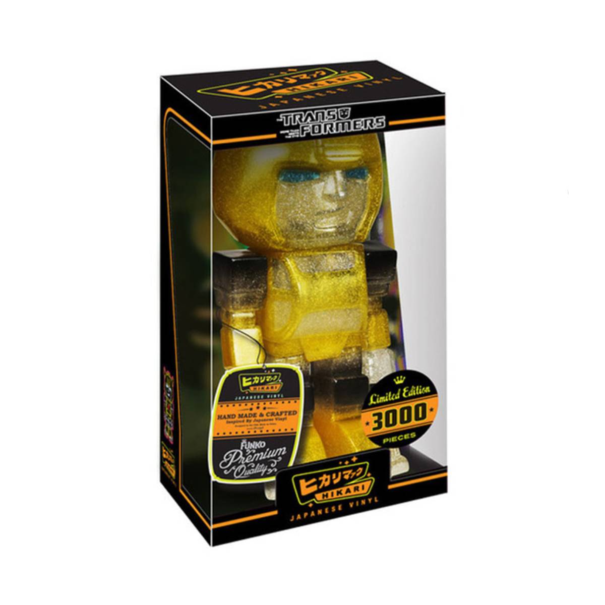 FUNKO HIKARI ANIMATION TRANSFORMERS CLEAR GLITTER BUMBLEBEE