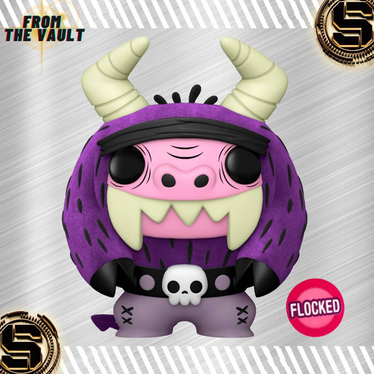 FUNKO POP ANIMATION FOSTERS HOME FOR IMAGINARY FRIENDS EDUARDO 943 FLOCKED EXCLUSIVO SAHARIS