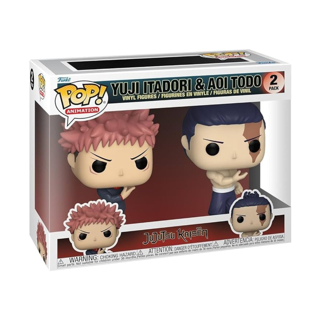 FUNKO POP ANIME JUJUTSU KAISEN YUJI ITADORI AND AOI TODO 2PK
