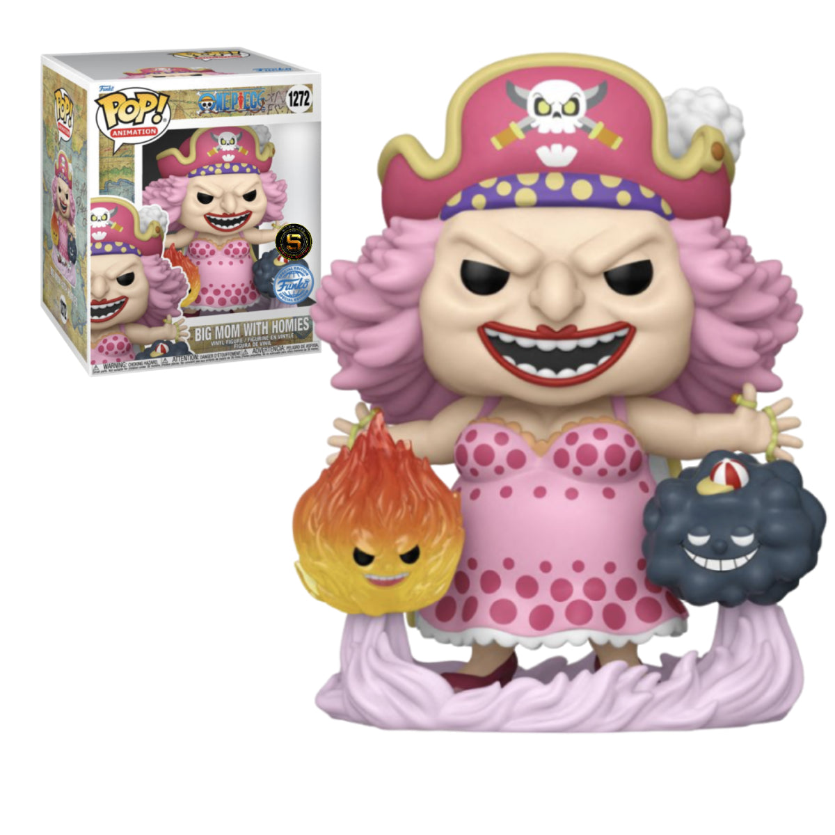 FUNKO POP ANIME ONE PIECE BIG MOM WITH HOMIES 6 INCH 1272 EXCLUSIVO SAHARIS