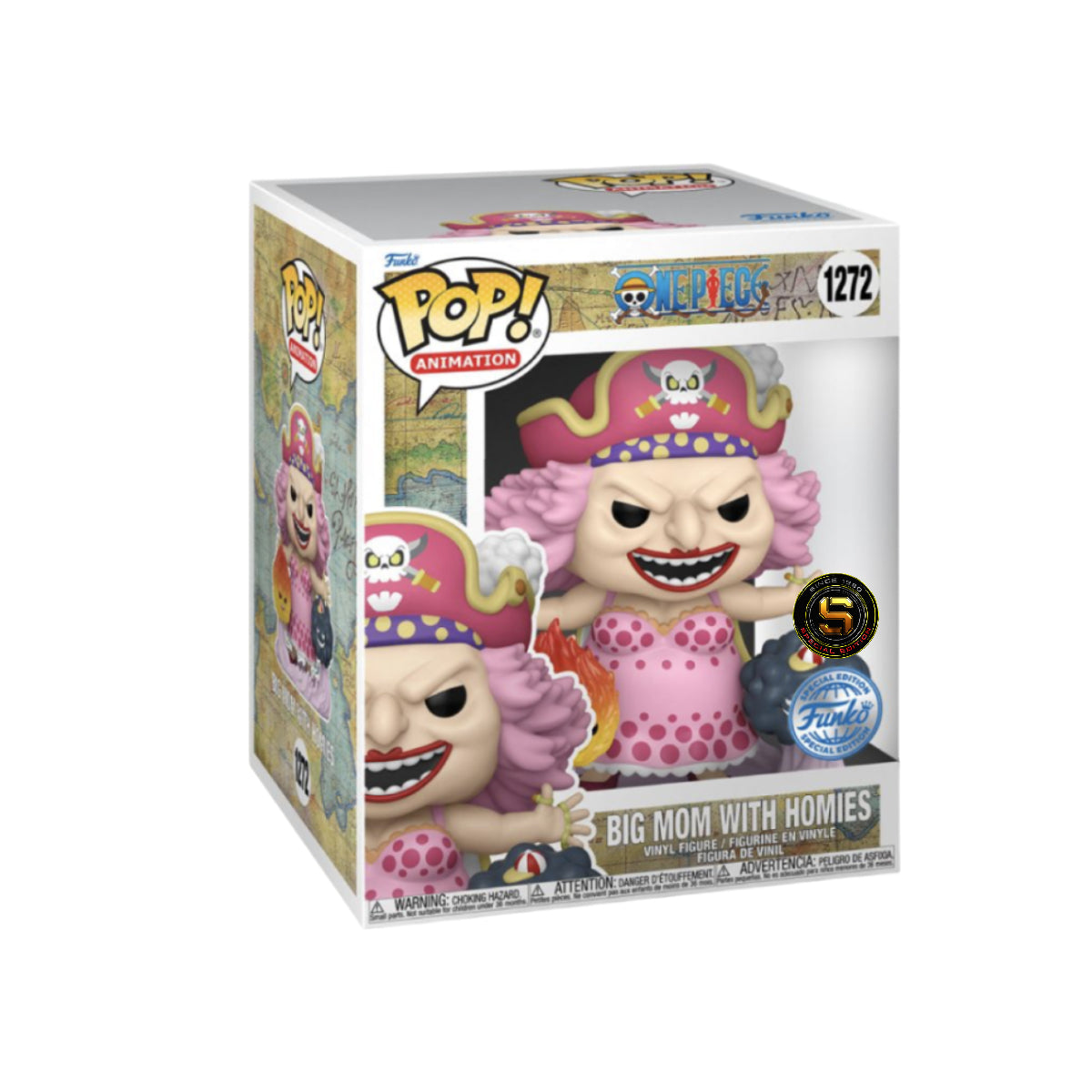 FUNKO POP ANIME ONE PIECE BIG MOM WITH HOMIES 6 INCH 1272 EXCLUSIVO SAHARIS