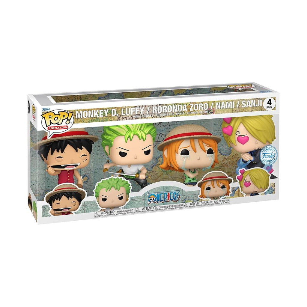 FUNKO POP ANIME ONE PIECE HEROES 4PK (EMEA)