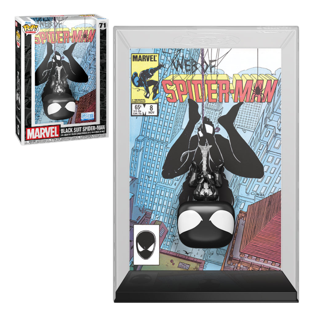 FUNKO POP COMIC COVER MARVEL COMICS SPIDERMAN BLACK SUIT SPIDERMAN 71