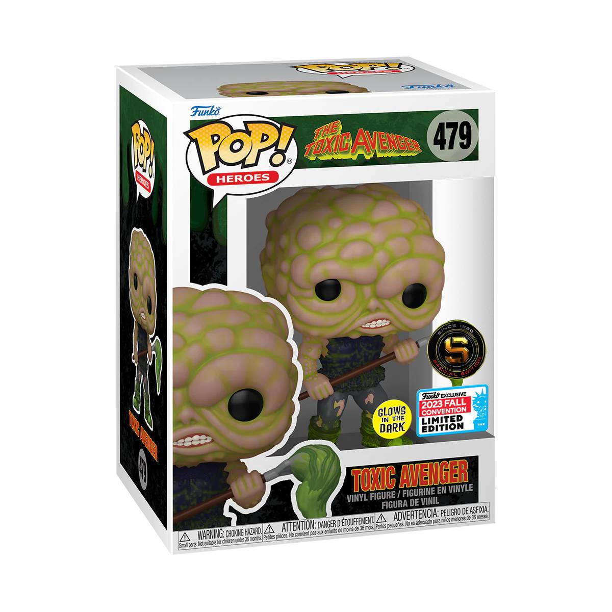 FUNKO POP HEROES THE TOXIC AVENGER TOXIC AVENGER 479 GE NYCC 2023 EXCLUSIVO SAHARIS
