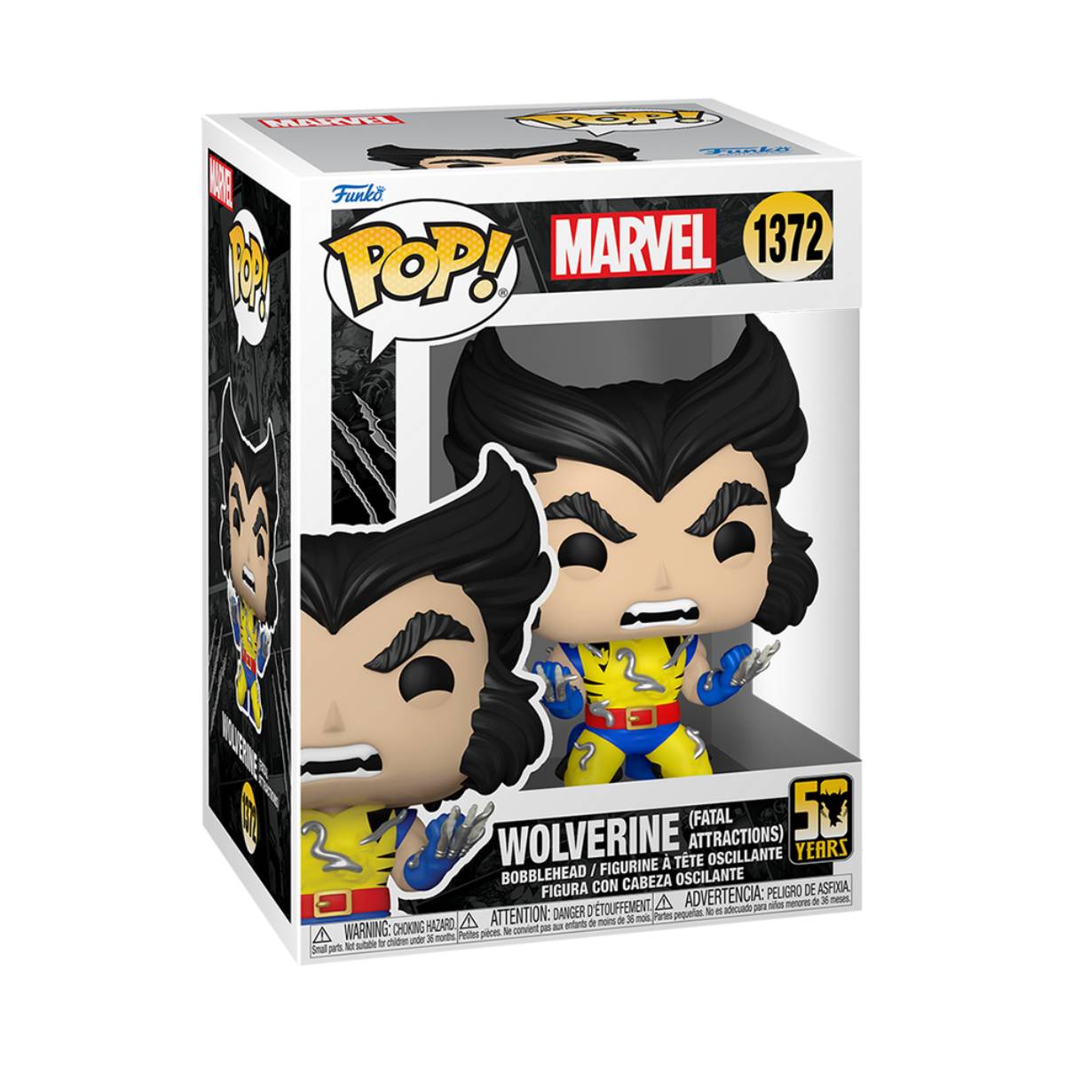 FUNKO POP MARVEL COMICS 50 YEARS X-MEN WOLVERINE FATAL ATRACTIONS 1372