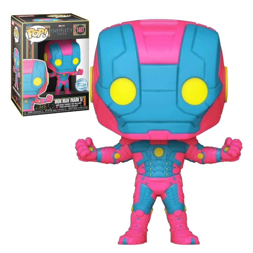 FUNKO POP MARVEL STUDIOS INFINITY SAGA IRON MAN (MARK 5)(BLKLT)