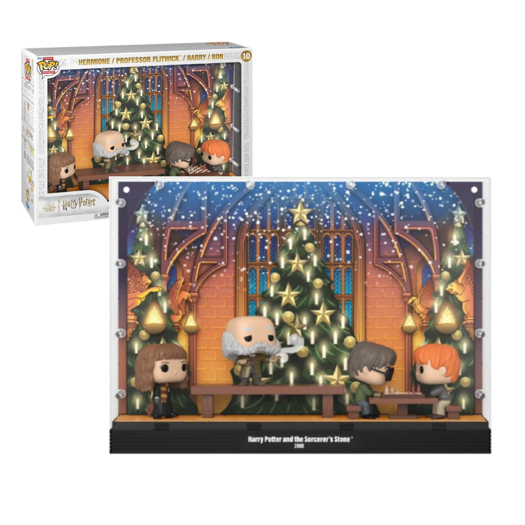 FUNKO POP MOMENT DLX HARRY POTTER GREAT HALL HOLIDAY 10