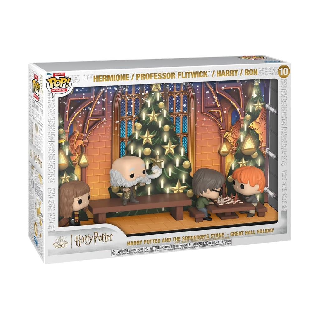 FUNKO POP MOMENT DLX HARRY POTTER GREAT HALL HOLIDAY 10
