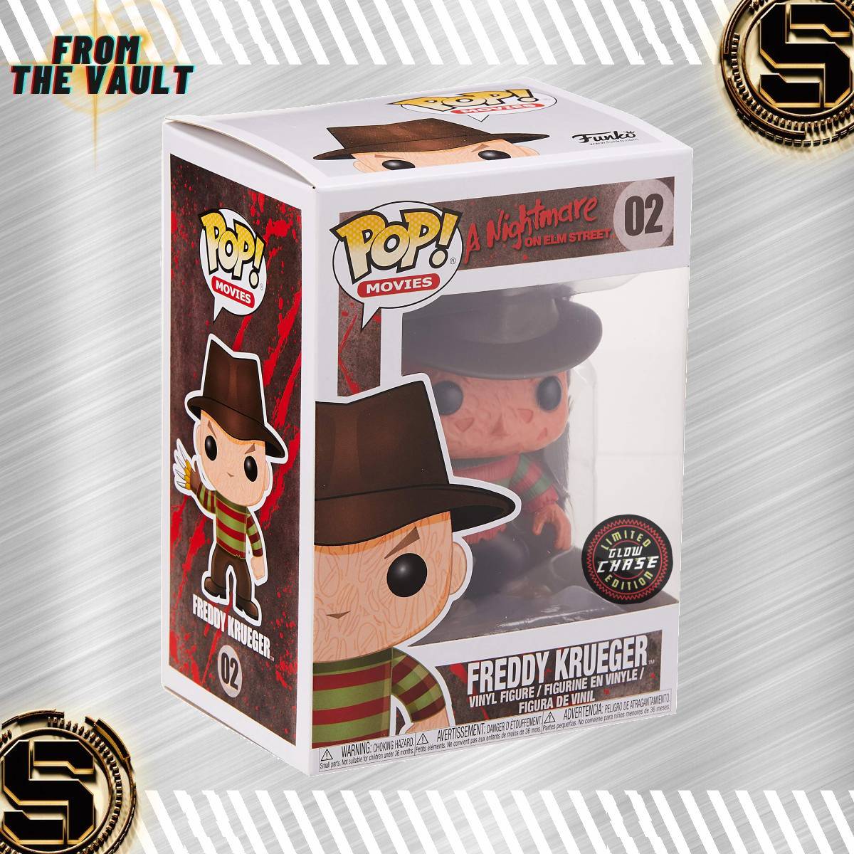 FUNKO POP MOVIES A NIGHTMARE ON ELM STREET FREDDY KRUEGER 02 CHASE