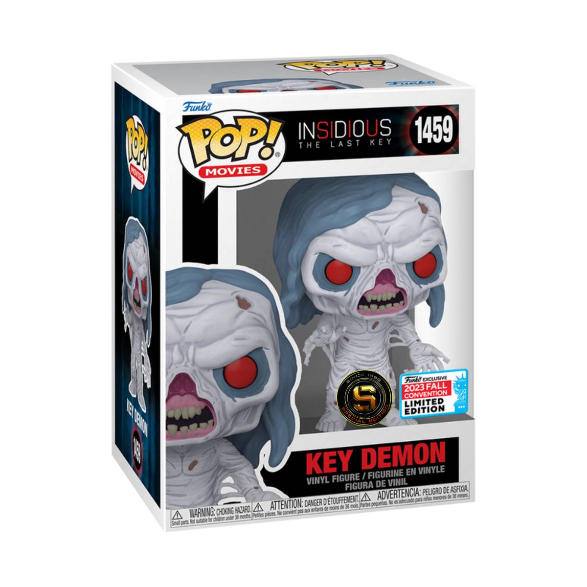 FUNKO POP MOVIES INSIDIOUS THE LOST KEY KEY DEMON 1459 NYCC 2023 EXCLUSIVO SAHARIS