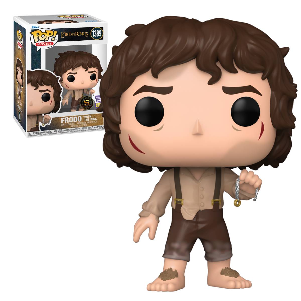 FUNKO POP MOVIES THE LORD OF THE RINGS FRODO WITH RING SDCC 2023 EXCLUSIVO SAHARIS