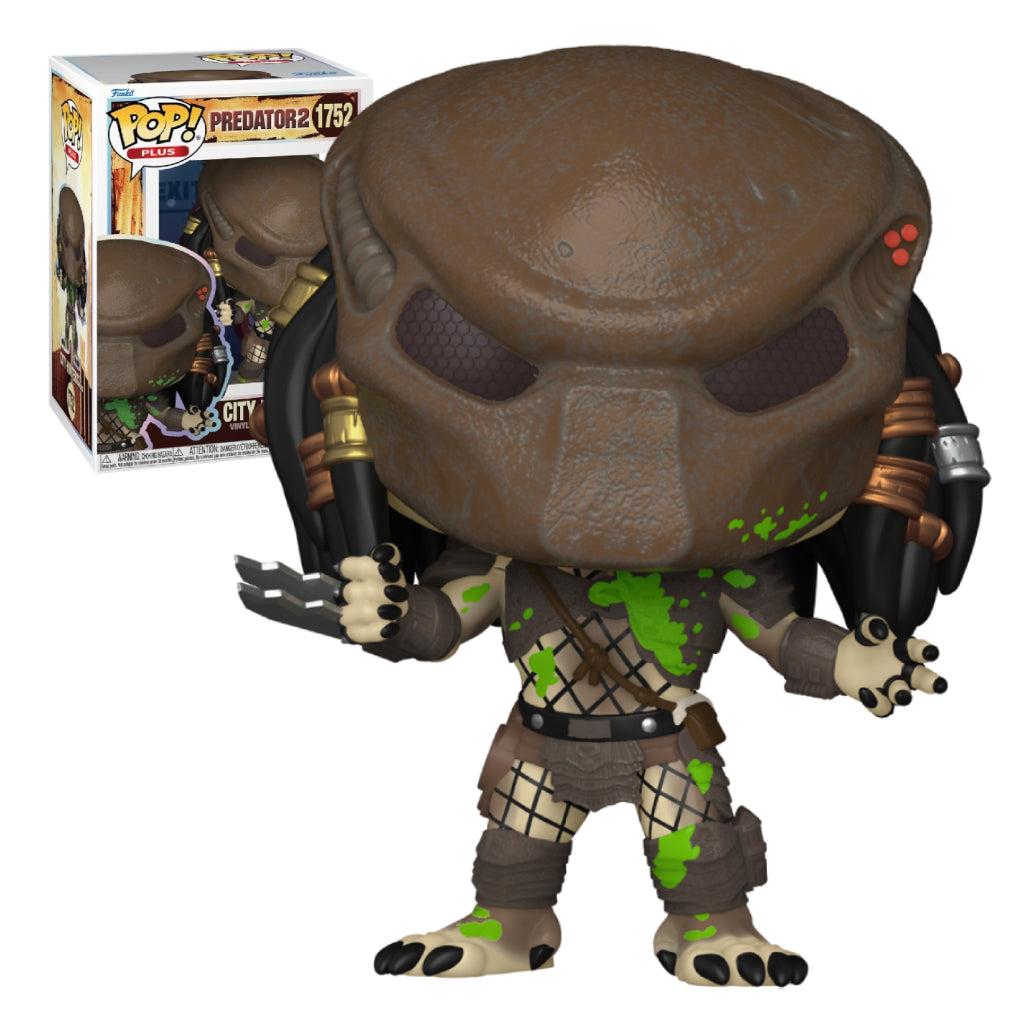 FUNKO POP PLUS MOVIES PREDATOR 2 CITY HUNTER BATTLE DAMAGED PREDATOR 1752